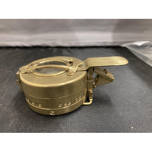 84 - A BRASS SUNDIAL AND COMPASS