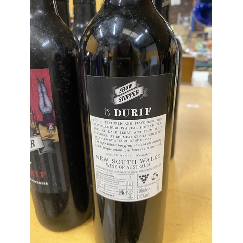 467 - SIX BOTTLES OF SHOW STOPPER DURIF - NEW SOUTH WALES, AUSTRALIA