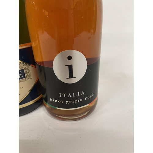 476 - THREE BOTTLES OF SPARKLING WINE TO INCLUDE ITALIA PINOT GRIGIO ROSE, CAVA BRUT AND REPACE SEC SEC SE... 