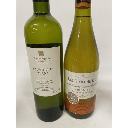 478 - SIX BOTTLES OF WHITE WINE TO INCLUDE LES TOURELLES 2006, GUENTOTA ESTATE 2006, 7TH CONTINENT 2005, R... 