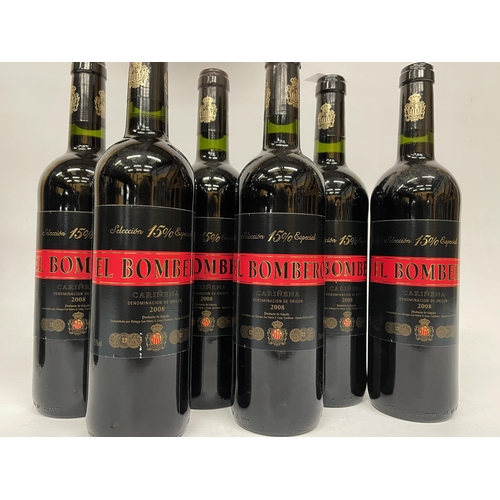 501 - SIX BOTTLES OF EL BOMBERO 2008 SPANISH RED WINE