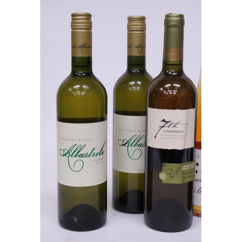 507 - FIVE BOTTLES OF WHITE WINE TO INCLUDE TWO BOTTLES OF ALBASTRELE MOLDOVA 2010, SARTIRANO FIGLI 2013, ... 