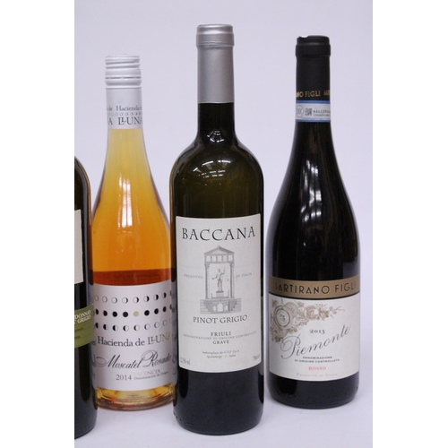 507 - FIVE BOTTLES OF WHITE WINE TO INCLUDE TWO BOTTLES OF ALBASTRELE MOLDOVA 2010, SARTIRANO FIGLI 2013, ... 