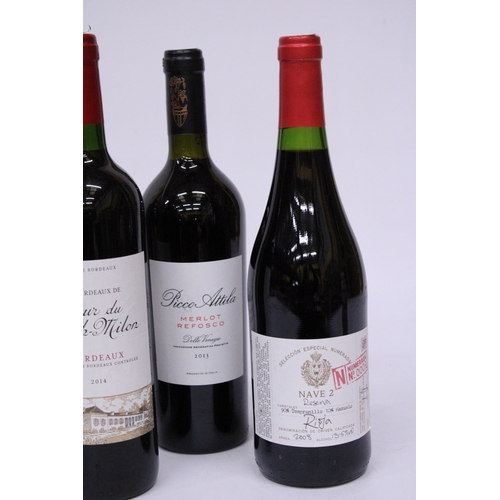 508 - SIX BOTTLES OF RED WINE TO INCLUDE MARIO ERCOLINO 2009, LANGDON VINEYARD 2002, SARTIRANO FIGLI 2013,... 