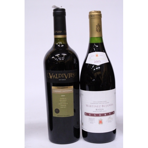 512 - SIX BOTTLES OF RED WINE TO INCLUDE VALDIVIESO RESERVE 2004, J. OPIK RESERVE 2013, JOHNSON FAMILY VIN... 