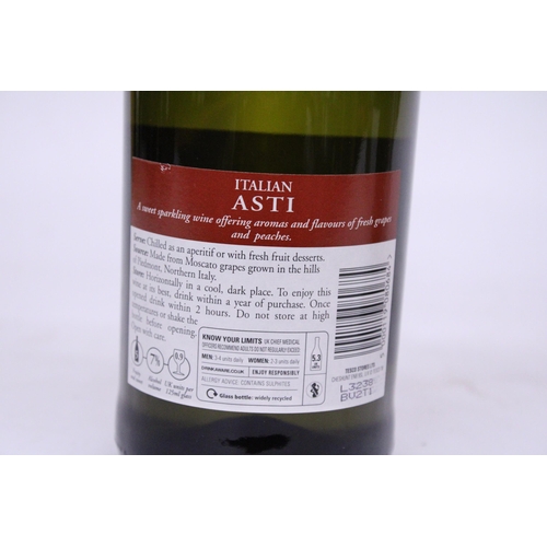 537 - THREE BOTTLES OF ITALIAN ASTI