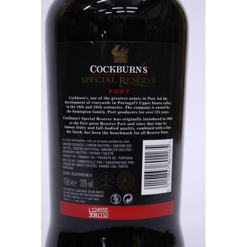 538 - A 1L BOTTLE OF COCKBURN'S SPECIAL RESERVE PORT