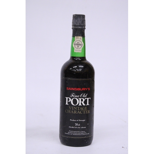 540 - THREE BOTTLES OF PORT TO INCLUDE TAYLOR'S SELECT RESERVE, CROFT FINE TAWNY PORT AND SAINSBURY'S FINE... 