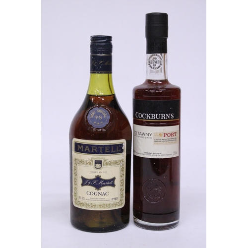 542 - A MIXED SELECTION TO INCLUDE A VINTAGE BOTTLE OF VS MARTELL COGNAC, SAINT NICHOLAS 200ML BOXED BOTTL... 