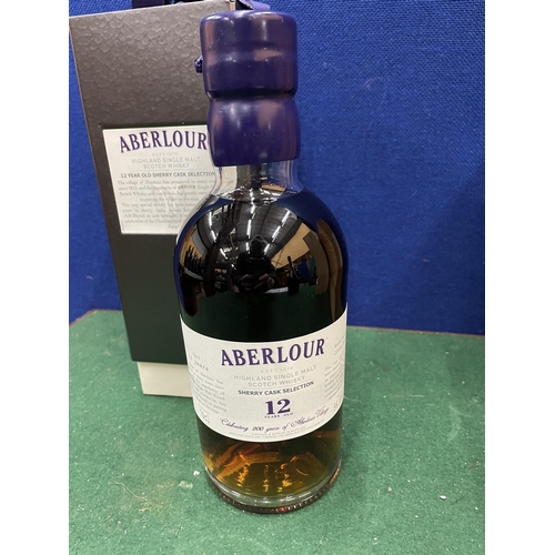 552 - A BOXED ABERLOUR 12 YEAR OLD HIGHLAND SINGLE MALT SCOTCH WHISKY SHERRY CASK SELECTION CELEBRATING 20... 