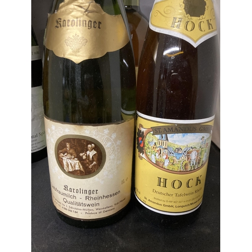 562 - SIX BOTTLES TO INCLUDE A 1997 RHEINHESSEN, A BADGERS CREEK SEMILLON CHARDONNAY, CHENIN BLANC, HOCK E... 