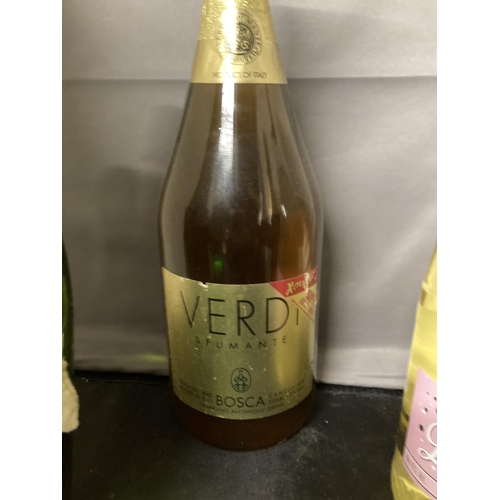 564 - SEVEN BOTTLE OF FIZZ TO INCLUDE ASTI SPUMANTE, LAMBRINI, VERDI SPUMANTE ETC