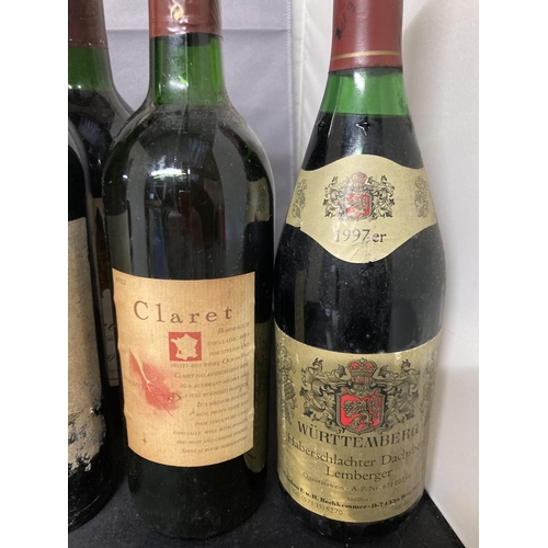 566 - SIX BOTTLES OF WINE TO INCLUDE A 1994 CHATEAU BELLVUE LA FORET, 1996 BORDEAUX, CLARET, 1193 COTES DU... 