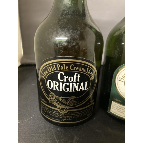 570 - TWO BOTTLES OF CROFT SHERRY ONE ORIGINAL AND ONE PARTICULAR