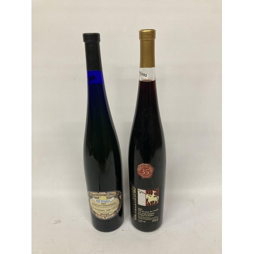 586 - TWO 1500ML BOTTLES OF WINE TO INCLUDE A 2005 VIN DE PAYS L'AUDE AND A BURG LAYER SCHLOSSKOPELLE