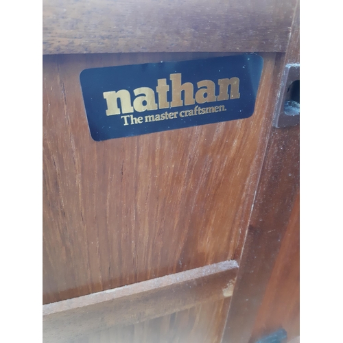 2892 - A RETRO TEAK NATHAN BEDSIDE CABINET