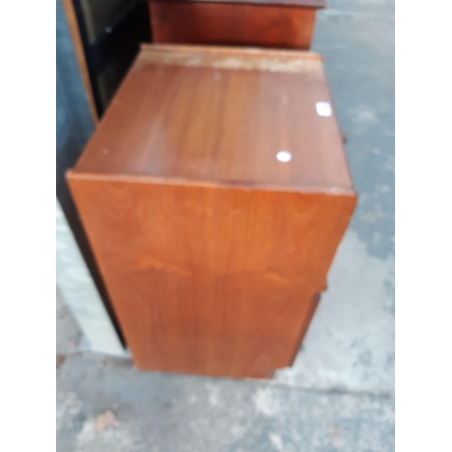 2892 - A RETRO TEAK NATHAN BEDSIDE CABINET