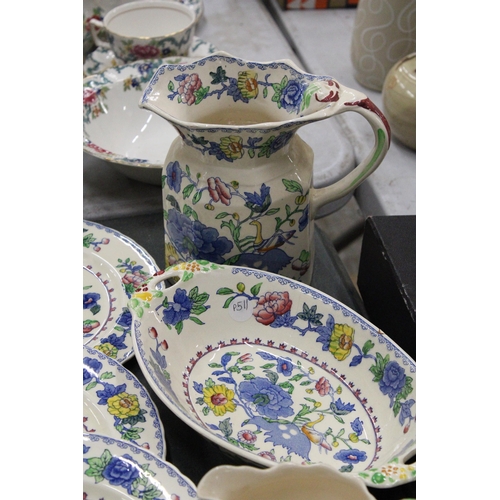 1006 - A COLLECTION OF VINTAGE MASONS 'REGENCY' TO INCLUDE PLATES, JUGS, AN OVAL BOWL, ETC