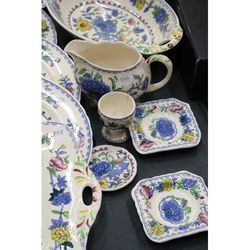 1006 - A COLLECTION OF VINTAGE MASONS 'REGENCY' TO INCLUDE PLATES, JUGS, AN OVAL BOWL, ETC