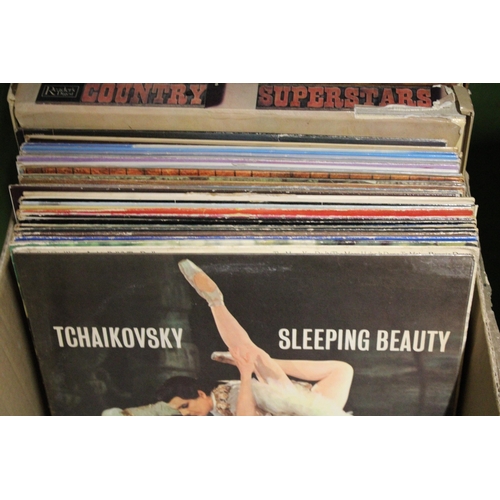 1143 - A COLLECTION OF LP RECORDS TO INCLUDE DISCO, CLASSICAL, COUNTRY, EASY LISTENING, ETC