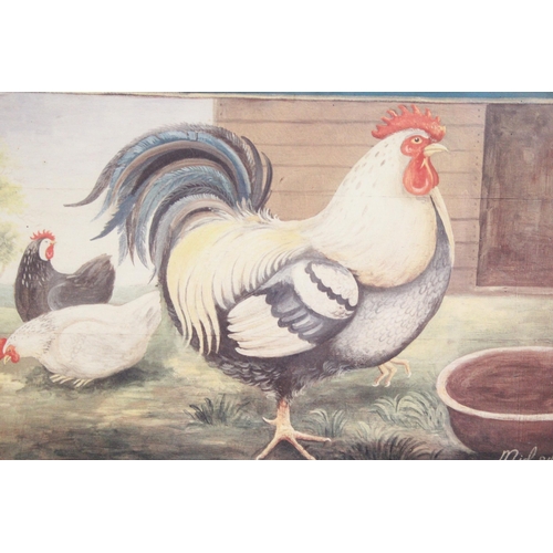 1182 - THREE FRAMED PRINTS OF CHICKENS