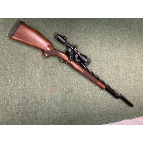 93 - AN RWS EXCALIBRE 0.22 AIR RIFLE WITH SOUND MODERATOR AND IR 3-9X50ARF TELESCOPIC SIGHTS