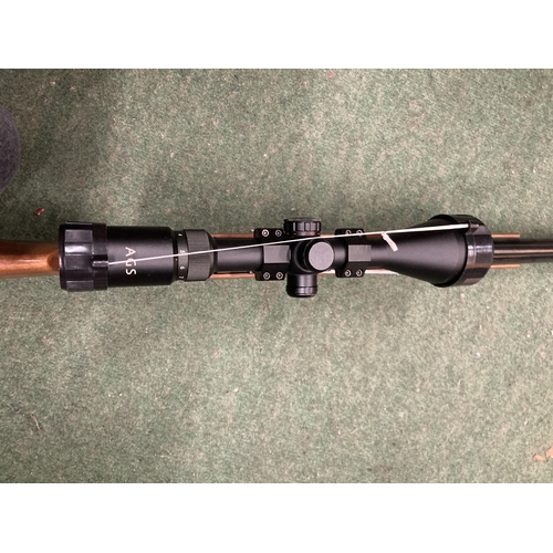 94 - A DAYSTATE HUNTSMAN MK2 0.22 AIR RIFLE WITH PARKER -HALE SOUND MODERATOR AND AGS 3-9X50 ILLUMINATED ... 