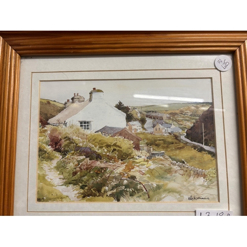 1318A - TWO FRAMED  WATERCOLOURS OF THE COUNTRYSIDE BY ANN WHALLEY AND ROB WILLIAMS