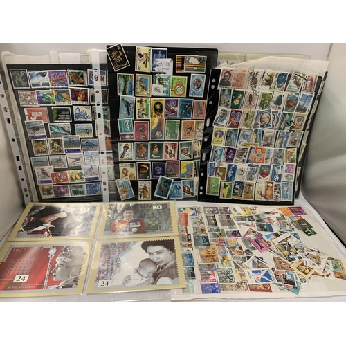 736 - A LOCAL DECEASED DEALER’S STOCK OF STAMPS ARRANGED ON STOCKSHEETS TO INCLUDE : USA, THEMATICS, SWITZ... 