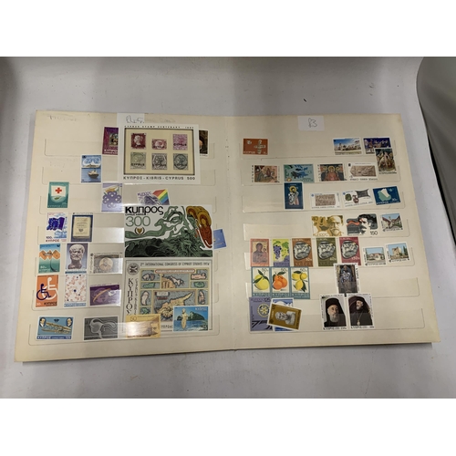 739 - A LOCAL DECEASED DEALER’S STOCK OF STAMPS ARRANGED ON STOCKSHEETS  TO INCLUDE : CYPRUS