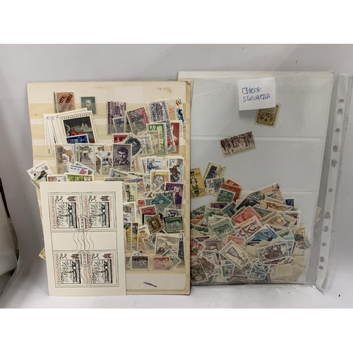 744 - A LOCAL DECEASED DEALER’S STOCK OF STAMPS ARRANGED ON STOCKSHEETS TO INCLUDE : ROMANIA, PORTUGAL, PO... 