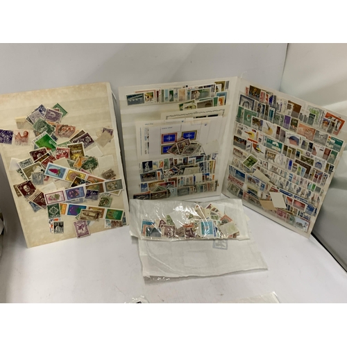 744 - A LOCAL DECEASED DEALER’S STOCK OF STAMPS ARRANGED ON STOCKSHEETS TO INCLUDE : ROMANIA, PORTUGAL, PO... 