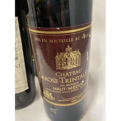 365A - FOUR MIXED BOTTLES OF MATURE BORDEAUX TO INCLUDE 1 X HOUFFAINT ST ESTEPHE 1971, 1 X LAFITTE GRAND VI... 