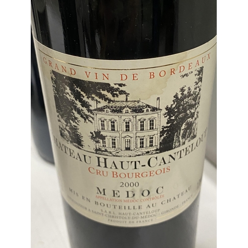 377A - SIX BOTTLES OF MATURE BORDEAUX TO INCLUDE 4 X  PITRAY 1995, LIVERSAN 1970 AND HAUT-CANTELOUP 2000.