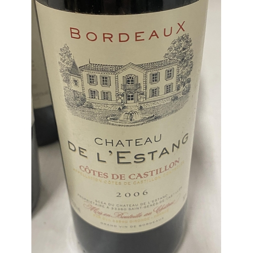 366A - A MIXED LOT OF SIX BOTTLES OF MATURE BORDEAUX FROM THE 2000'S TO INCLUDE 1 X TOUR ST BONNET 2004, 1 ... 