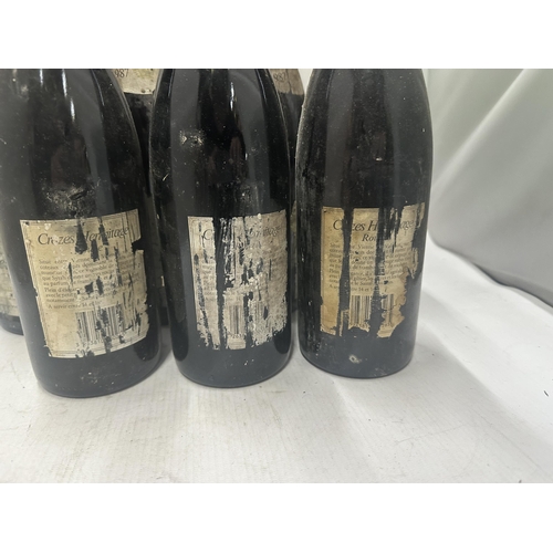 375A - SEVEN BOTTLES OF CROZES-HERMITAGE 1987.