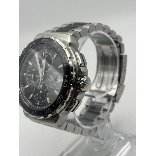 522 - A TAG HEUER F1 AUTOMATIC CHRONOGRAPH CAU2010 MEN'S WRIST WATCH CALIBRE 16, WORKING ORDER KEEPING TIM... 