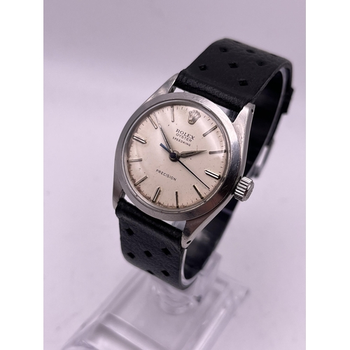 523 - A VINTAGE ROLEX OYSTER SPEEDKING PRECISION 6421 MEN'S 31MM WRIST WATCH SEEN WORKING AND KEEPING TIME... 