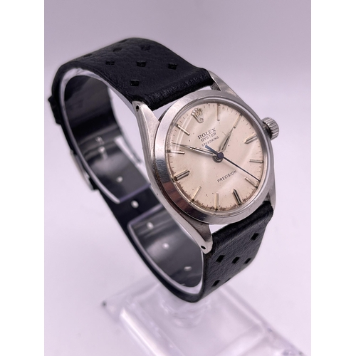 523 - A VINTAGE ROLEX OYSTER SPEEDKING PRECISION 6421 MEN'S 31MM WRIST WATCH SEEN WORKING AND KEEPING TIME... 