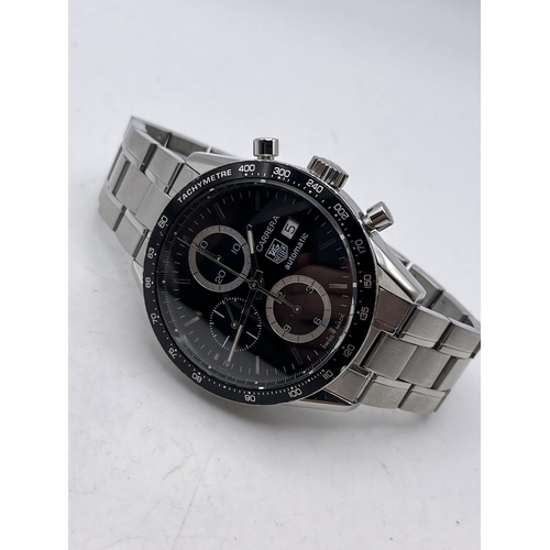 525 - A TAG HEUER CARRERA AUTOMATIC CHRONOGRAPH CV2010-0 MENS WRIST WATCH WORKING AND KEPT TIME FOR 24 HOU... 