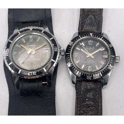 532 - TWO 1970'S SKIN DIVERS MEN'S WATCHES