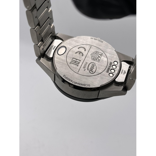 539 - A TAG HEUER CONNECTED MENS SMART WRISTWATCH SBF818000 COMPLETE WITH ORIGINAL BRACELET