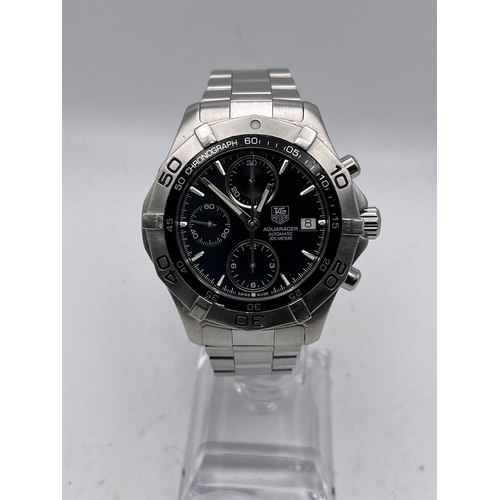 540 - A TAG HEUER AQUARACER AUTOMATIC CHRONOGRAPH MEN'S WRISTWATCH CAF2110 TESTED FOR 24 HOURS AND KEEPS T... 