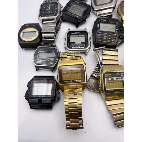 550 - TWENTY FIVE VINTAGE 1970'S MEN'S LED AND LCD WRISTWATCHES TO INCLUDING SOME RARE EXAMPLES OF SEIKO, ... 