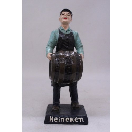 204 - A RESIN HEINEKEN FIGURE