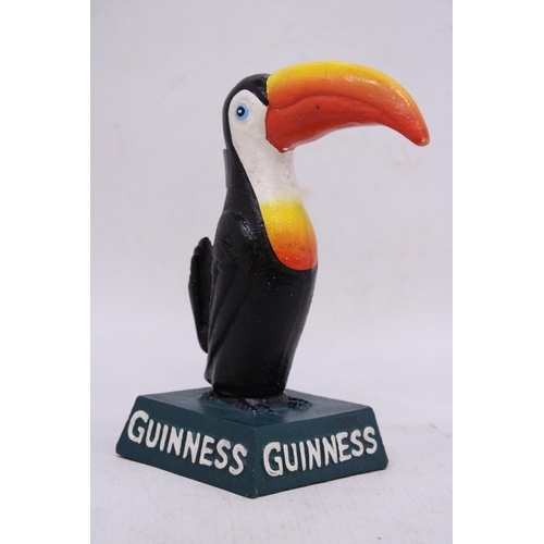 903 - A CAST GUINNESS TOUCAN, HEIGHT 19CM