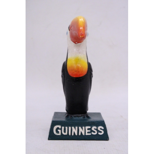 903 - A CAST GUINNESS TOUCAN, HEIGHT 19CM