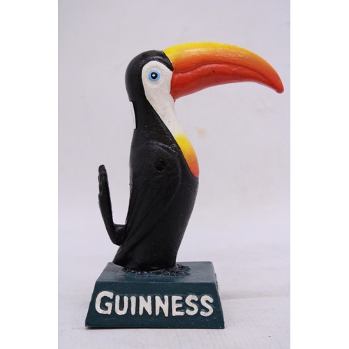 903 - A CAST GUINNESS TOUCAN, HEIGHT 19CM