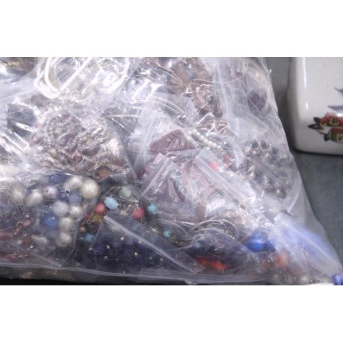 917 - 10KG OF INDIVIDUALLY PACKAGED COSTUME JEWELLERY NECKLACES