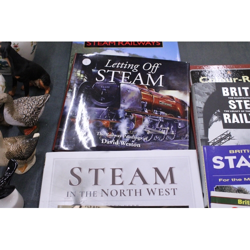 925 - NINE AS NEW STEAM RAILWAY BOOKS